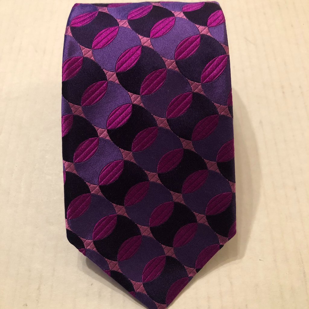 Ted Baker Men's New Purple 100%Silk Tie 3 1/2" X 59"